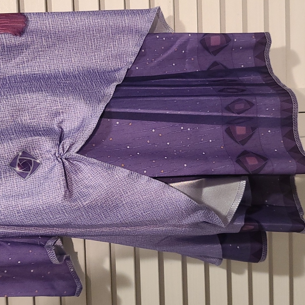 DISNEY WISHES Asha Princess Dress Robe Purple costume 4-6x Age 3+ NWT *HP* - Picture 6 of 9